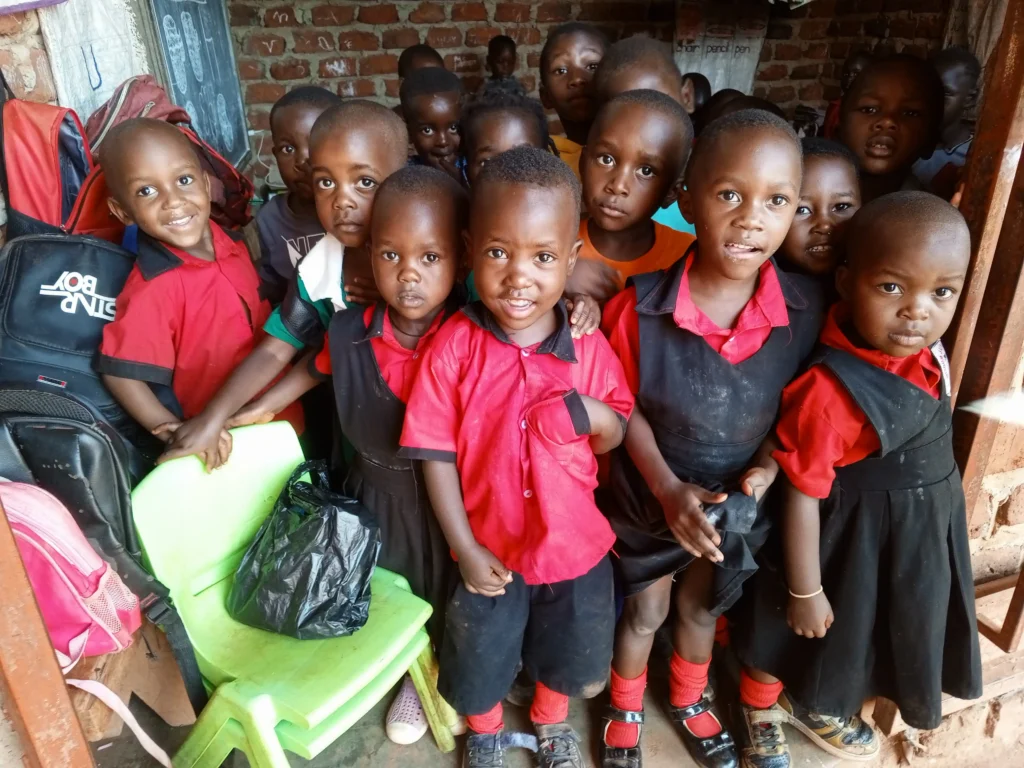 A group of children in Uganda